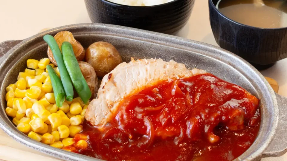 砂川ポークチャップ定食